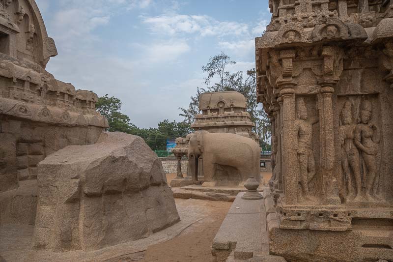 Unfinished sculpture at Mahabalipuram
