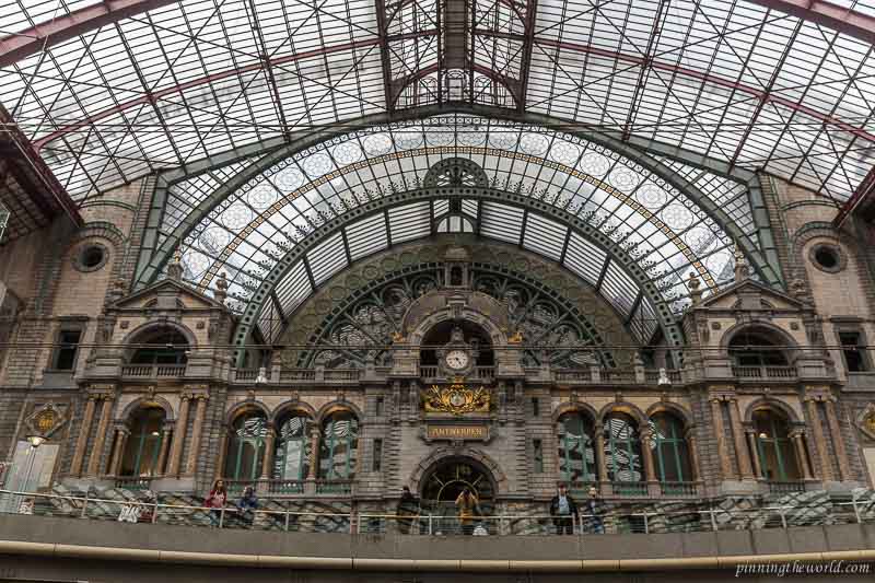 Glasswork at Antwerp central station