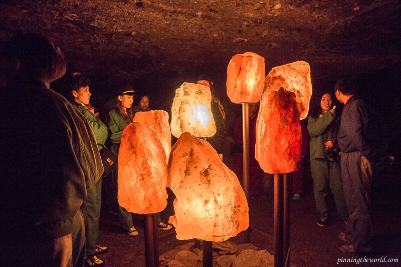 Hallstatt salt mine's giant salt crystals