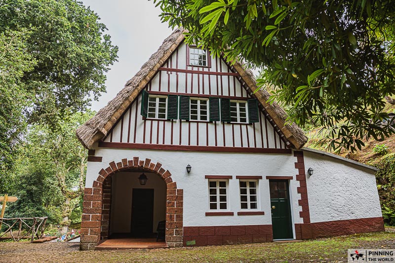Typical Madeiran house seen at the entrance of Caldeirao verde levada walk