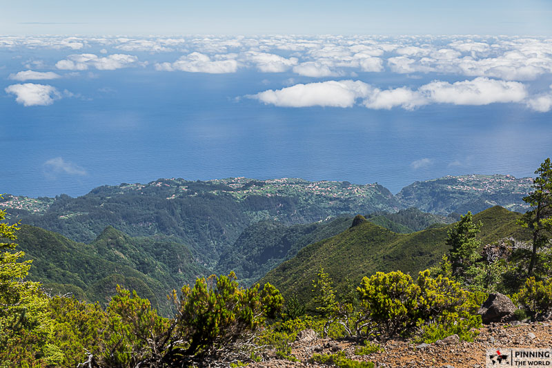 PR1 view of clouds floating over coastal towns of Madeira